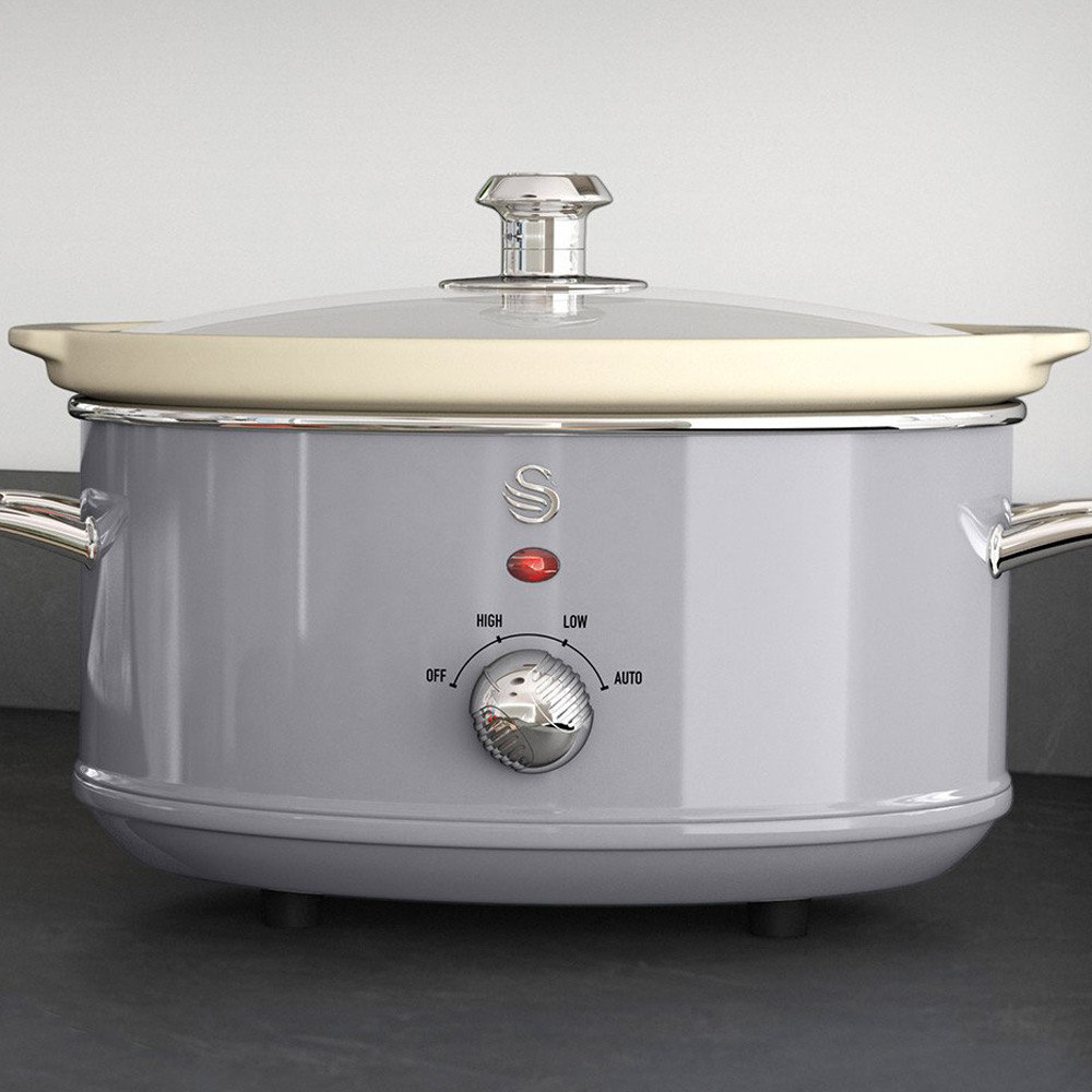 Swan Retro 3.5 L Slowcooker Grijs