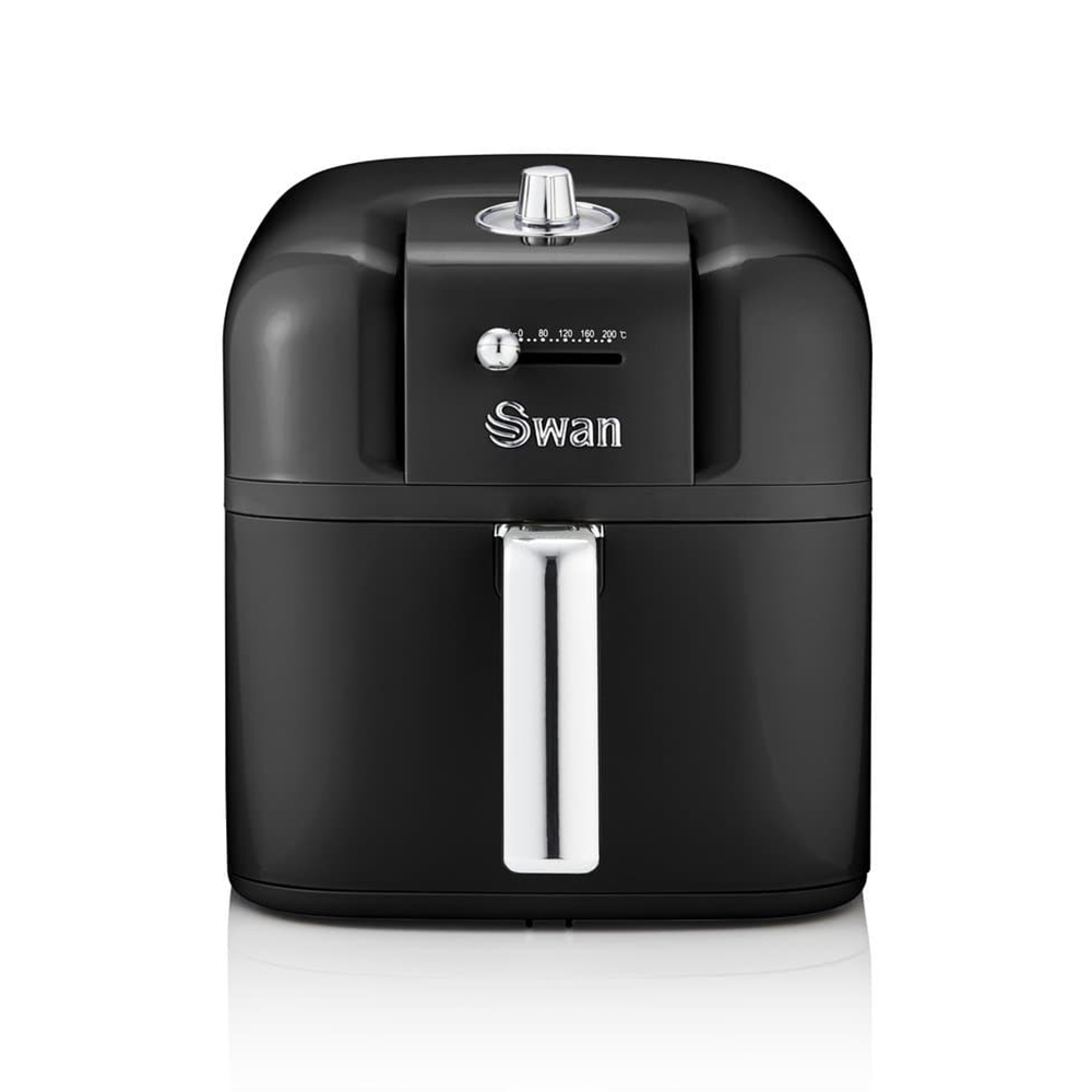 Swan Retro 6 Liter AirFryer Zwart 