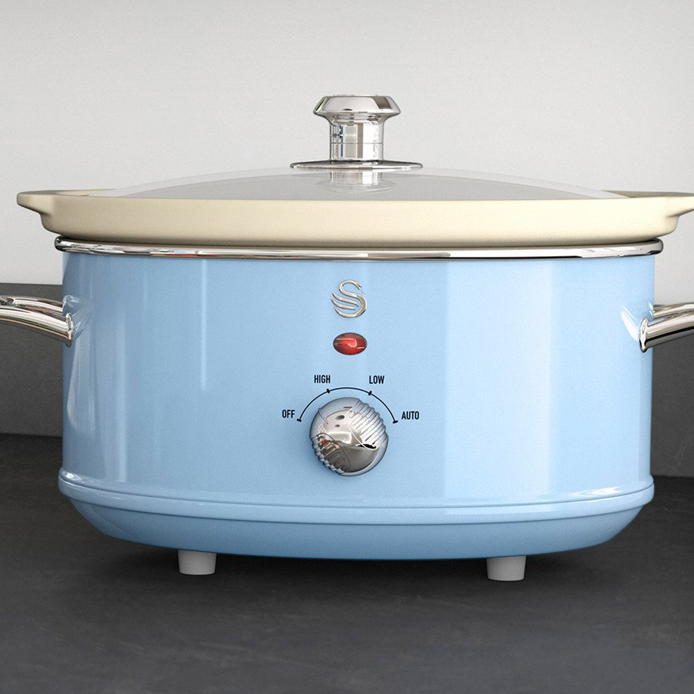 Swan Retro 3.5 L Slowcooker Blauw