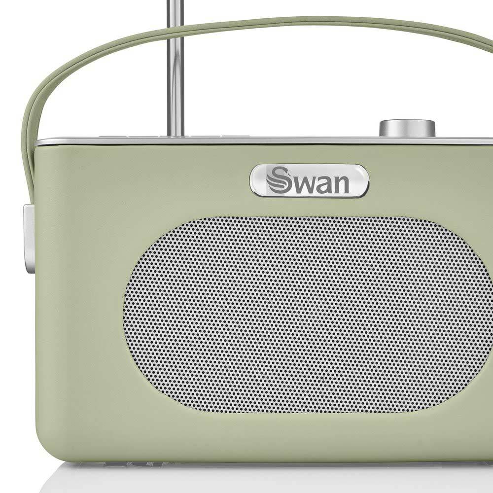 Swan Draagbare Retro Radio DAB+ Bluetooth Groen