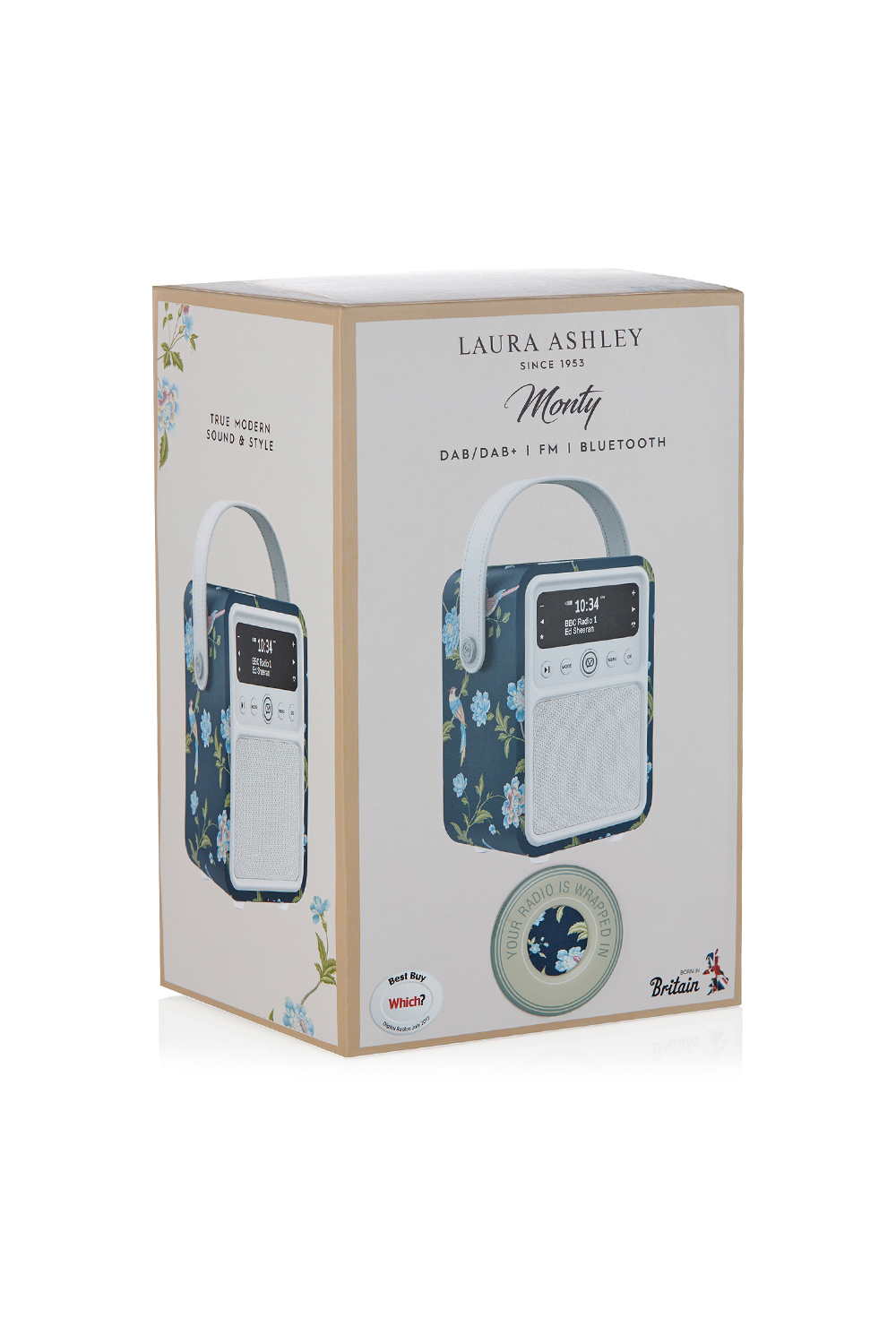 VQ x Laura Ashley Elveden Marine Monty radio met bluetooth