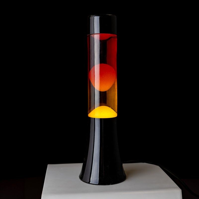 Fisura lavalamp mini rood en geel gradient