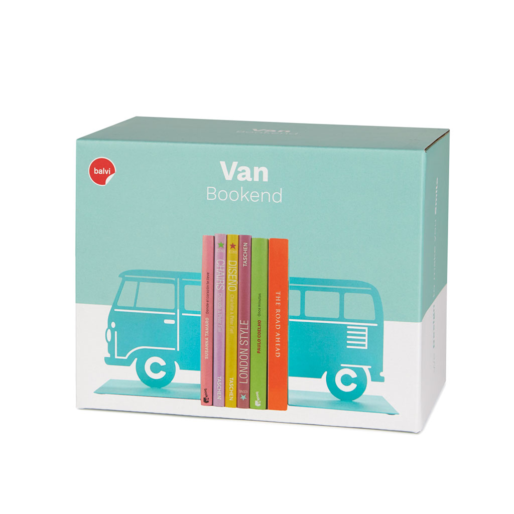 Balvi Boekensteun Volkswagen Bus Blauw Trf