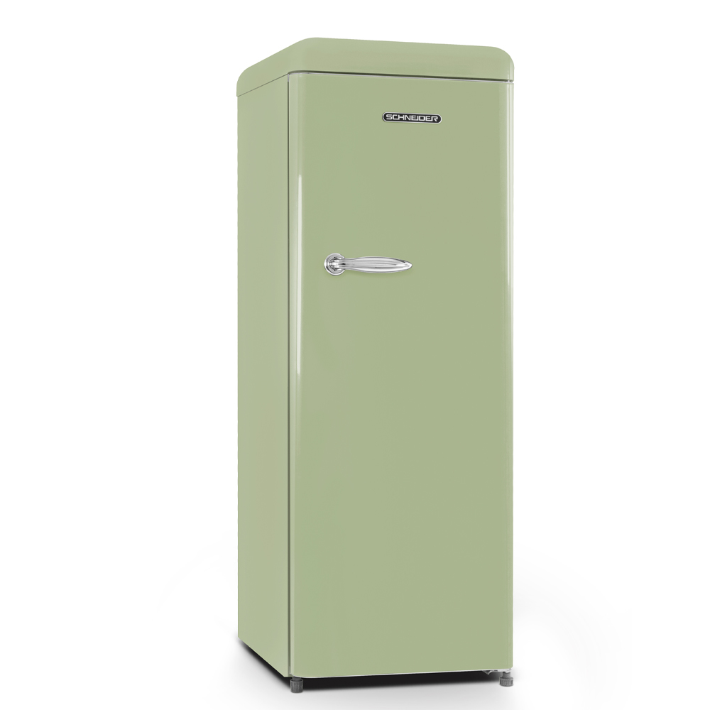 Fahrenheit winnaar teugels SCCL 222 retro koelkast in het groen van Schneider