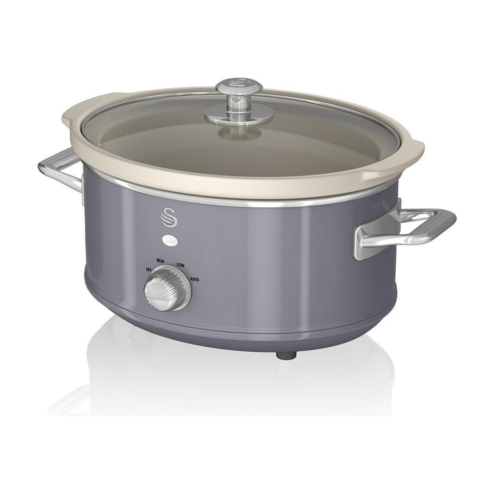 Swan Retro 3.5 L Slowcooker Grijs