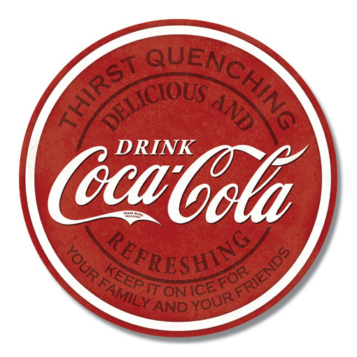 Voorbijganger Welkom biografie Coca Cola vintage geïnspireerd wandbord van metaal